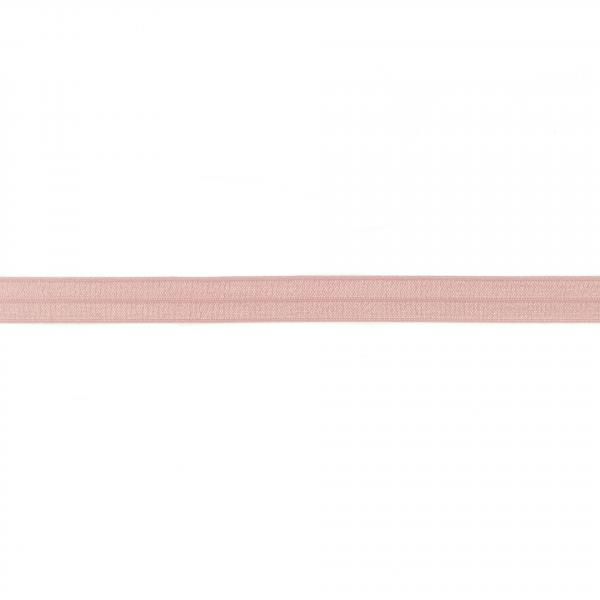 Elastisches Schrägband Polyamid Breite 15 mm - Altrosa